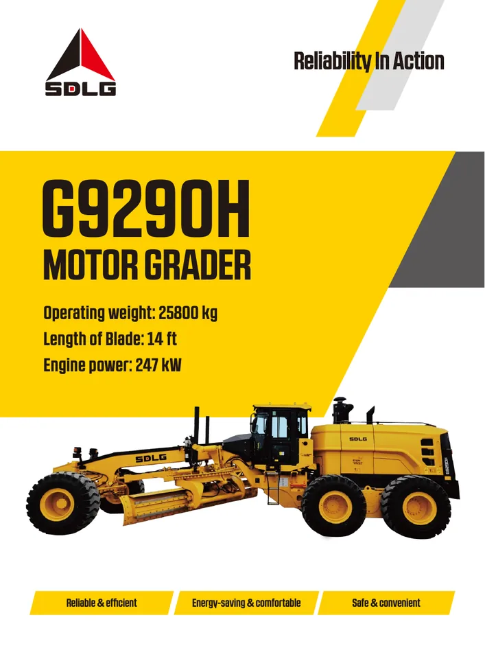 SDLG G9290H machine manual cover: SDLG G9290H Product brochure