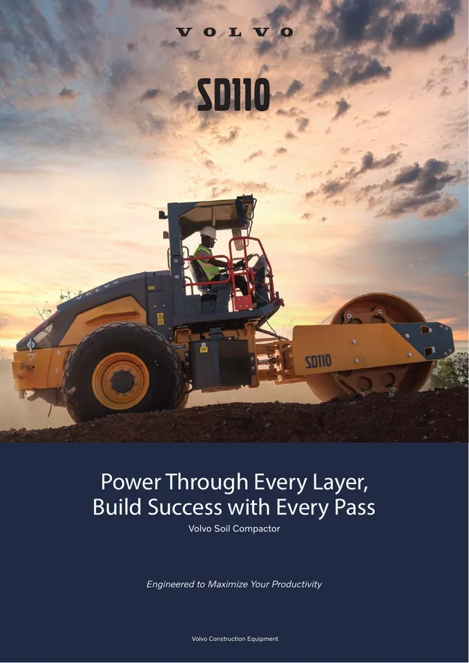 Volvo SD110 machine manual cover: Volvo SD110 Product brochure