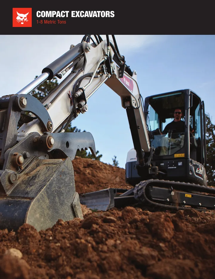 Bobcat E17 · E19e · E20 · E26 · E32 · E35 · E38 · E48 · E55 · E60 machine manual cover