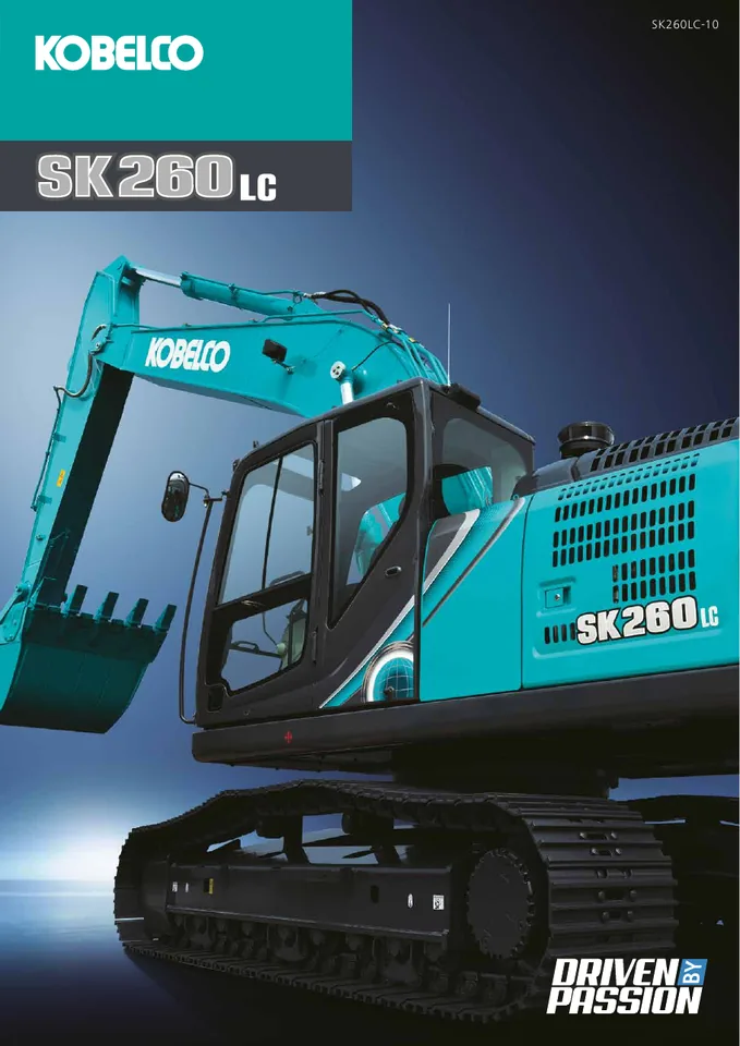 Kobelco SK260LC-10 machine manual cover: kobelco-sk260lc-10-la-spanish-6d2f20466c
