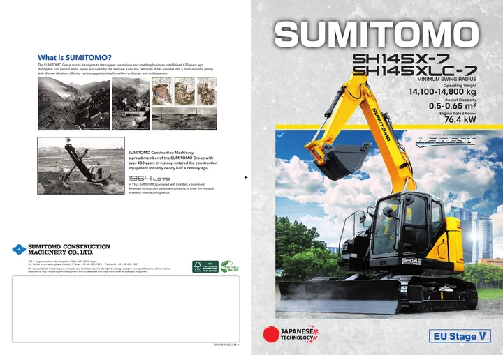 Sumitomo SH145X-7 · SH145XLC-7 设备手册外胶层