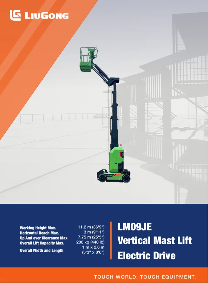 LiuGong LM09JE machine manual cover