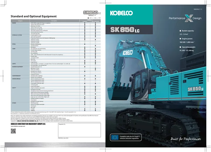 Kobelco SK850LC-11 设备手册外胶层