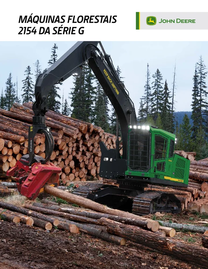 John Deere 2154G machine manual cover: john-deere-2154g-39327978e0-official-brochure