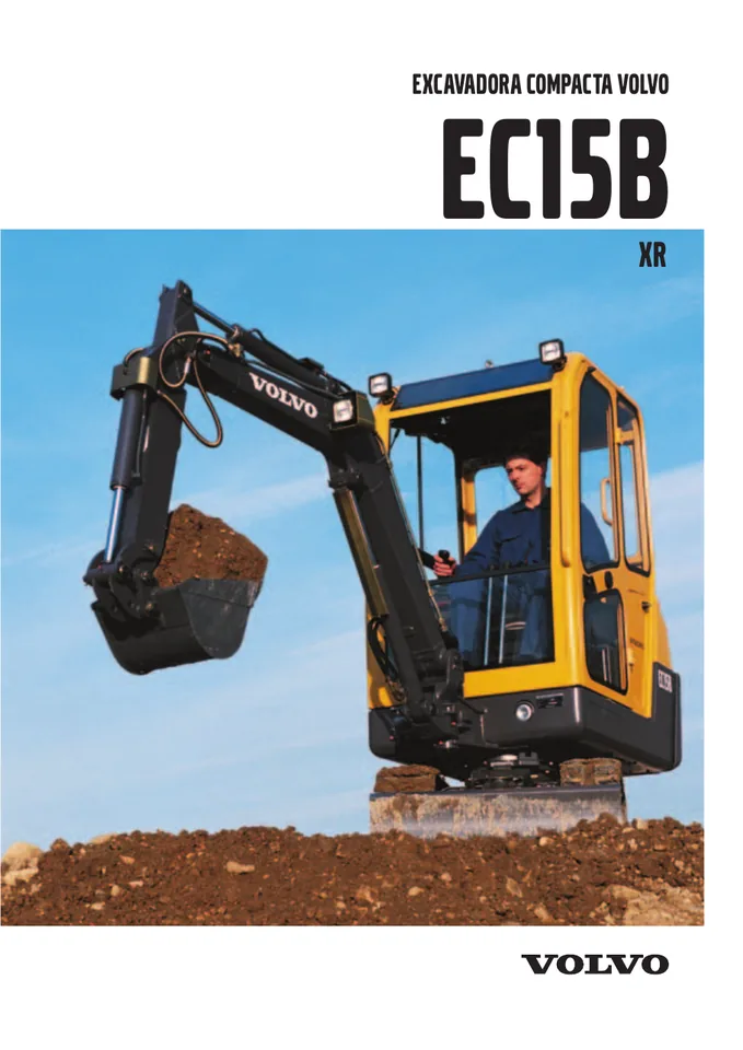 Volvo EC15B XR machine manual cover: Volvo EC15B XR Archived product document