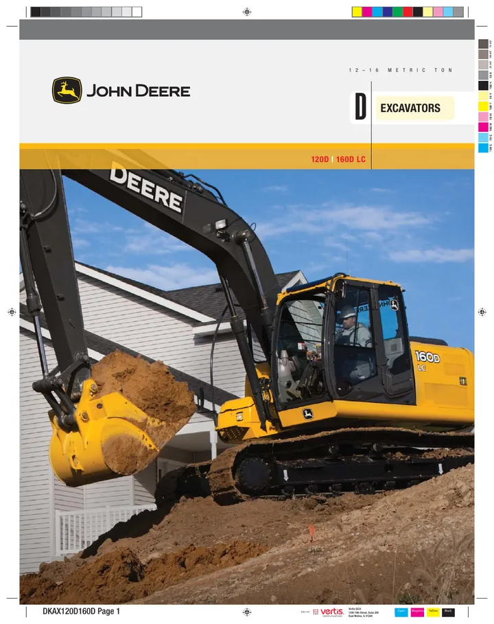 John Deere 120D machine manual cover: john-deere-120d-160dlc-05c9b835ae-official-brochure