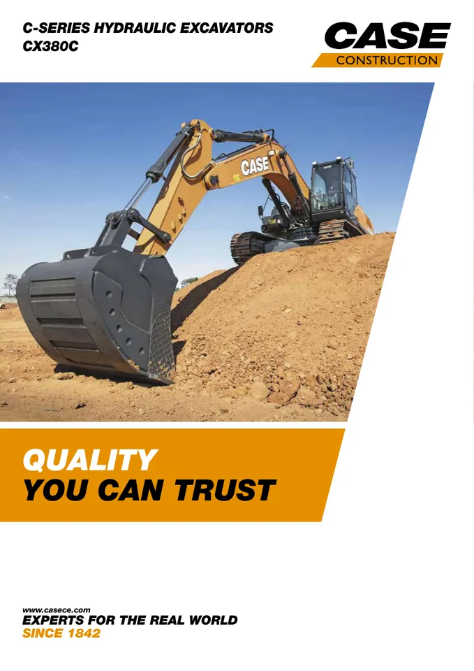 CASE CX380C machine manual cover