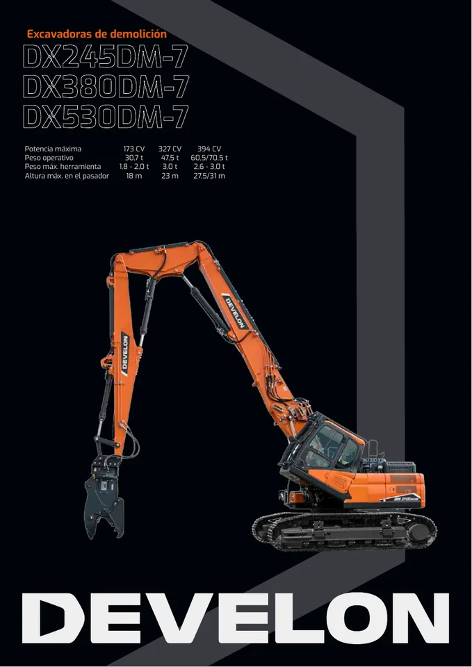 Doosan DX245DM-7 · DX380DM-7 · DX530DM-7 machine manual cover