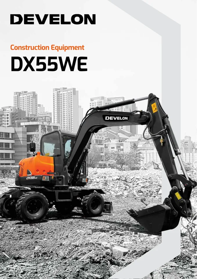Doosan DX55WE machine manual cover