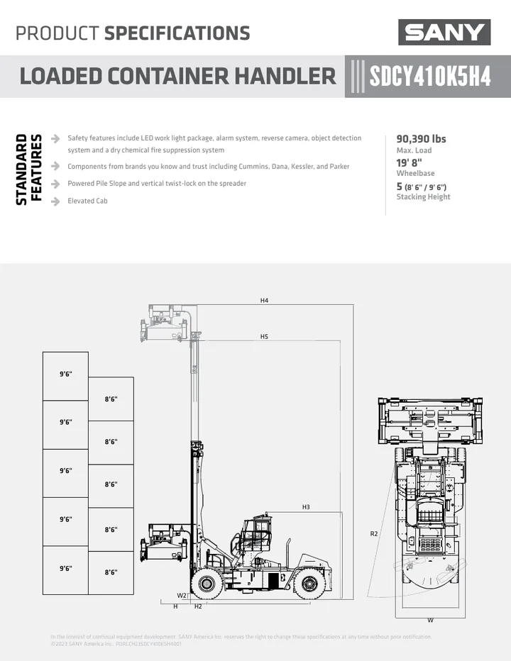 SANY SDCY410K5H4 设备手册外胶层