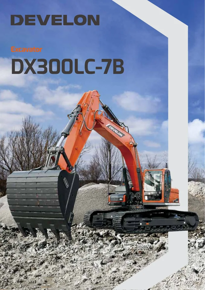 Doosan DX300LC-7B machine manual cover