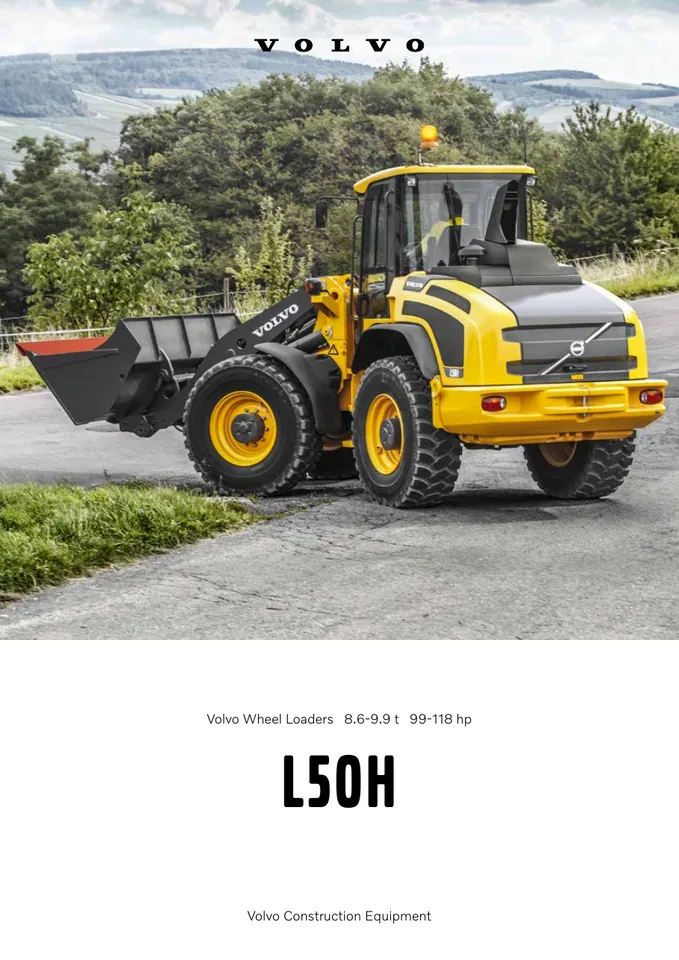 Volvo L50H machine manual cover: Volvo L50H Product brochure