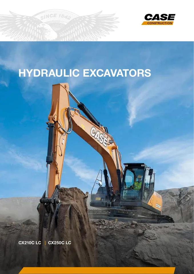 CASE CX210C · CX250C machine manual cover