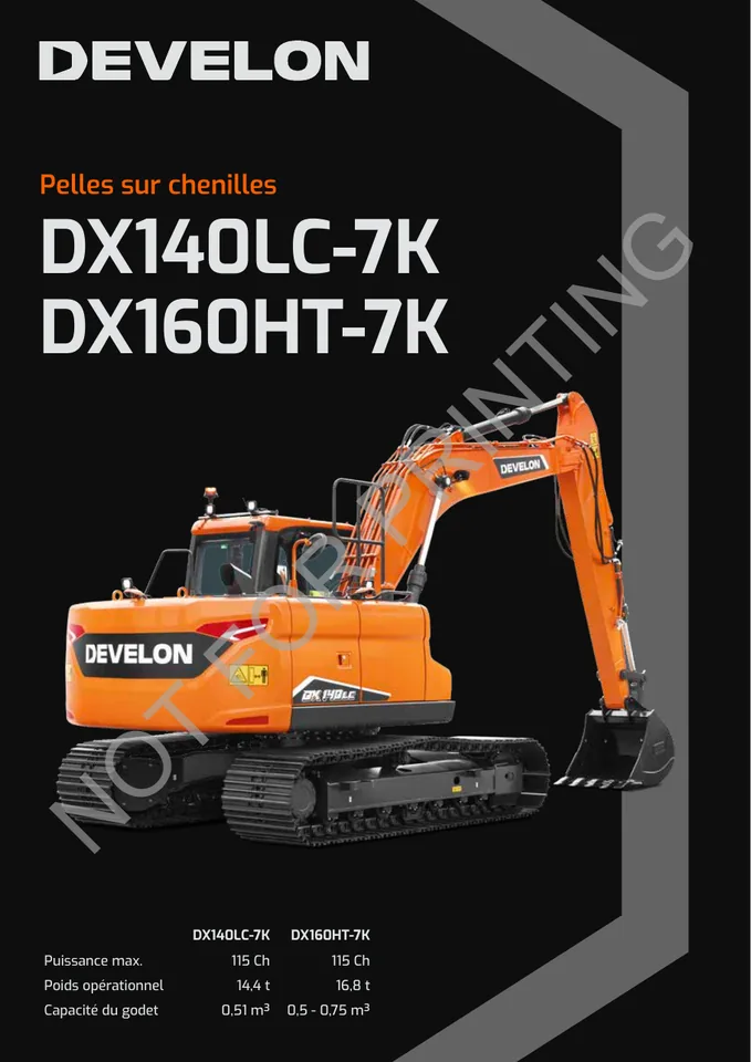 Doosan DX140LC-7K machine manual cover