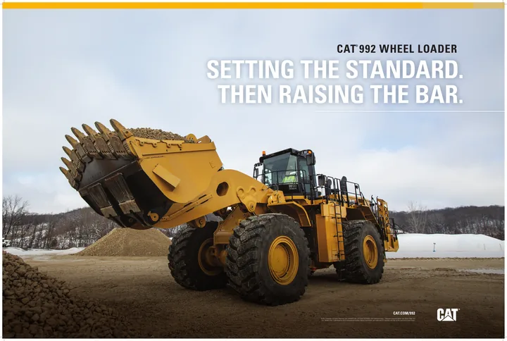Caterpillar CAT®992 machine manual cover: Caterpillar CAT®992 Product literature