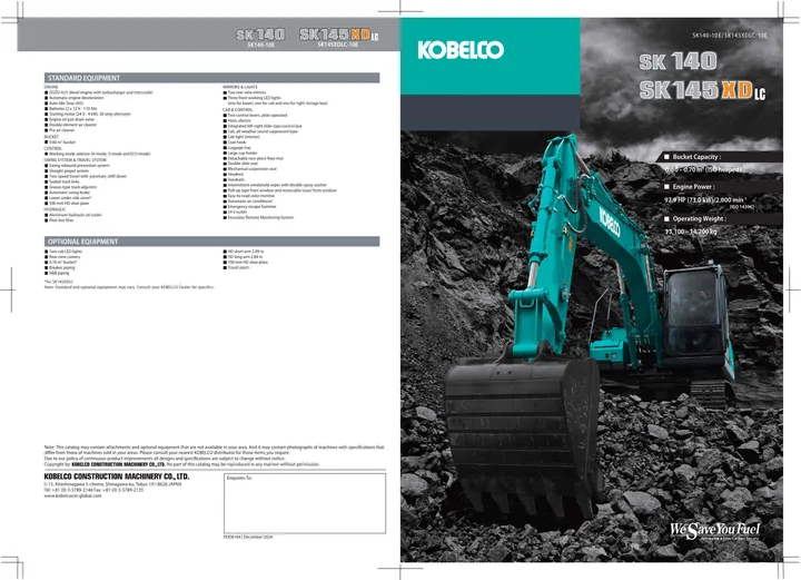 Kobelco SK140-10E · SK145XDLC-10E 设备手册外胶层