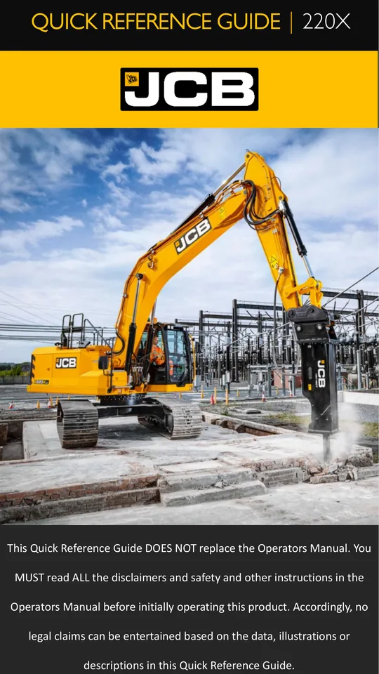 JCB 220X 设备手册外胶层