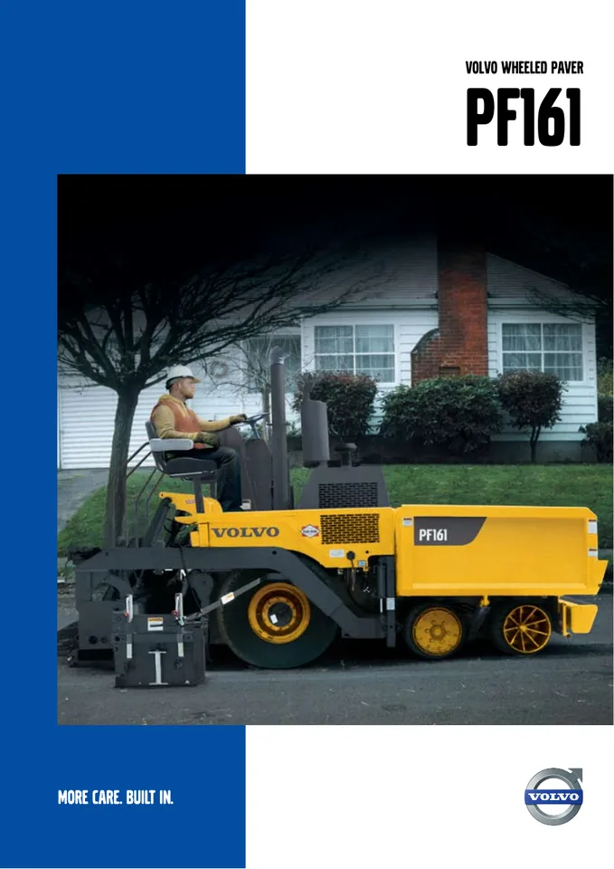 Volvo PF161 machine manual cover: Volvo PF161 Archived product document