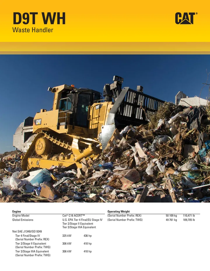 Caterpillar CAT®D9T machine manual cover