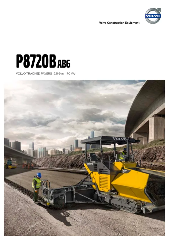 Volvo P8720B machine manual cover: Volvo P8720B Product brochure