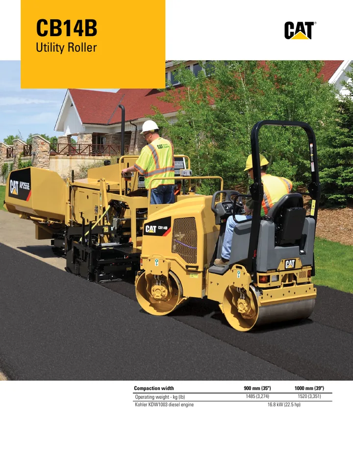 Caterpillar CAT®CB-14B machine manual cover