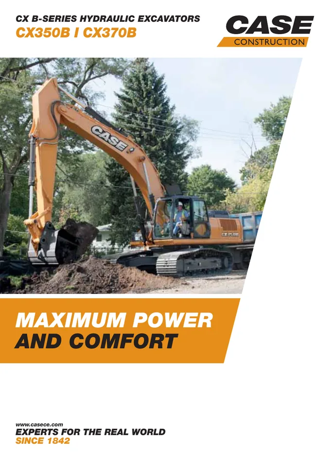 CASE CX350B · CX370B machine manual cover