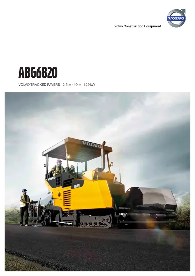 Volvo ABG6820 machine manual cover: Volvo ABG6820 Product brochure
