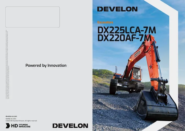 Doosan DX225LCA-7M machine manual cover