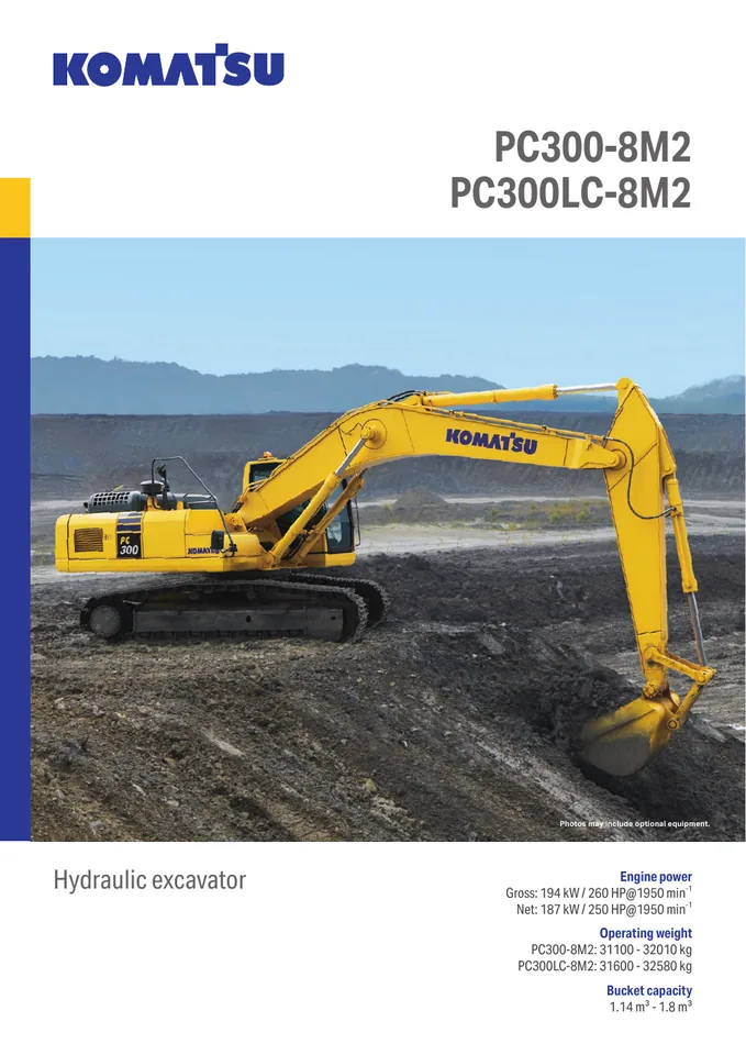 Komatsu PC300-8M2 · PC300LC-8M2 设备手册外胶层