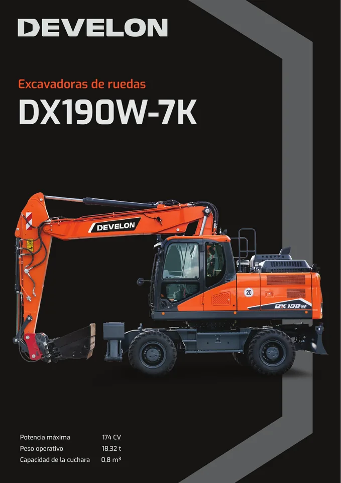 Doosan DX190W-7K machine manual cover