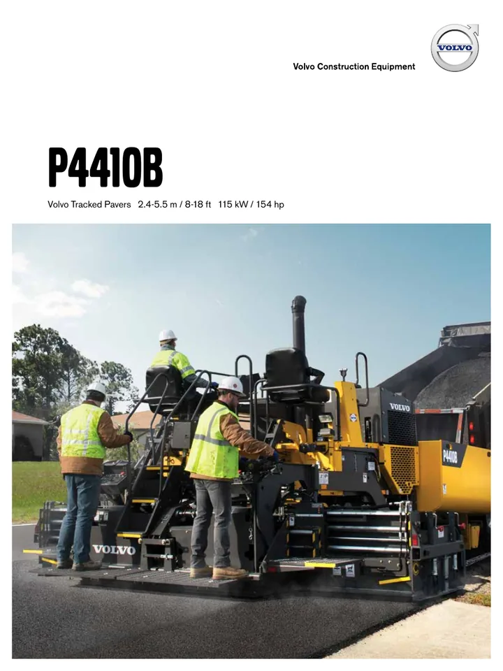 Volvo P4410B machine manual cover: Volvo P4410B Product brochure