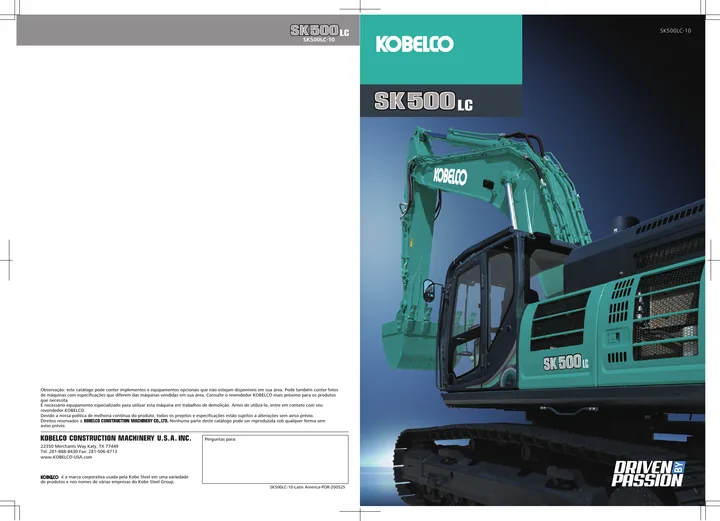 Kobelco SK500LC-10 设备手册外胶层