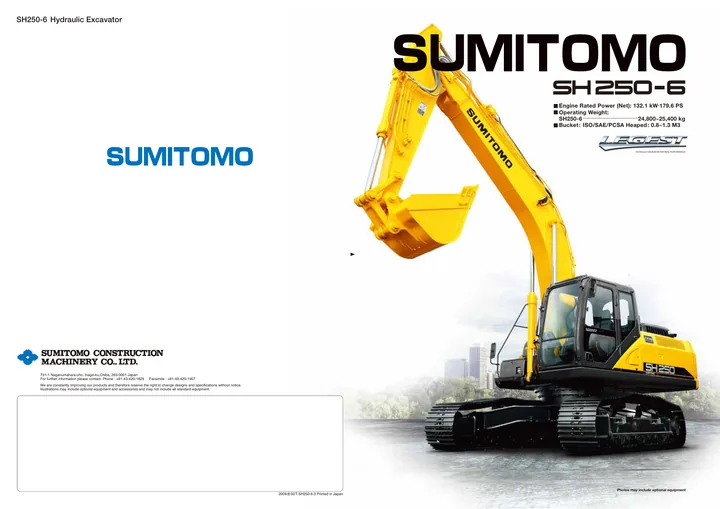 Sumitomo SH250-6 设备手册外胶层
