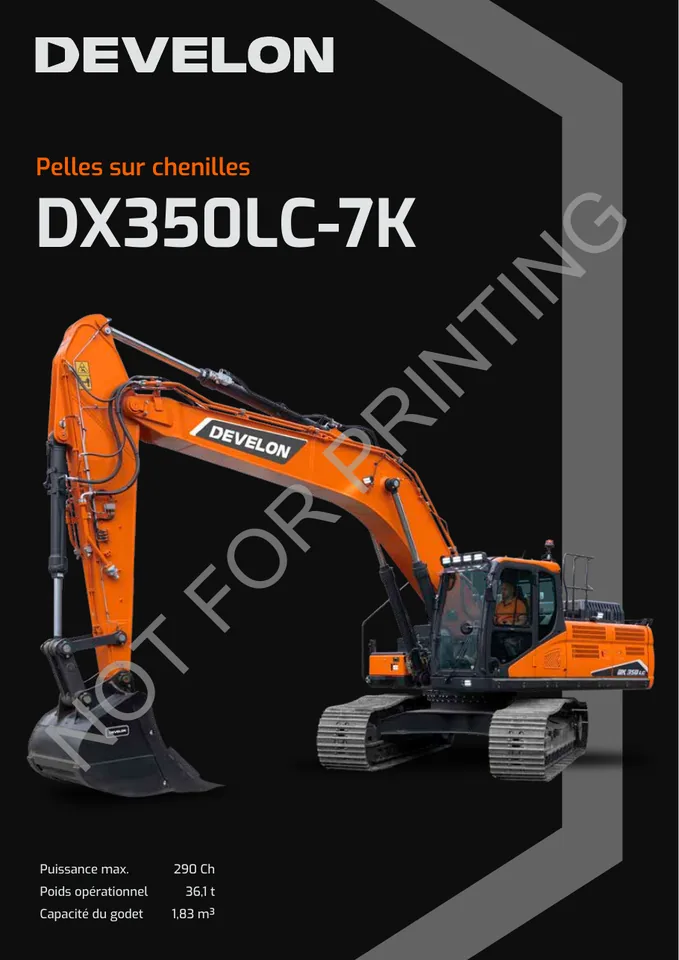 Doosan DX350LC-7K machine manual cover
