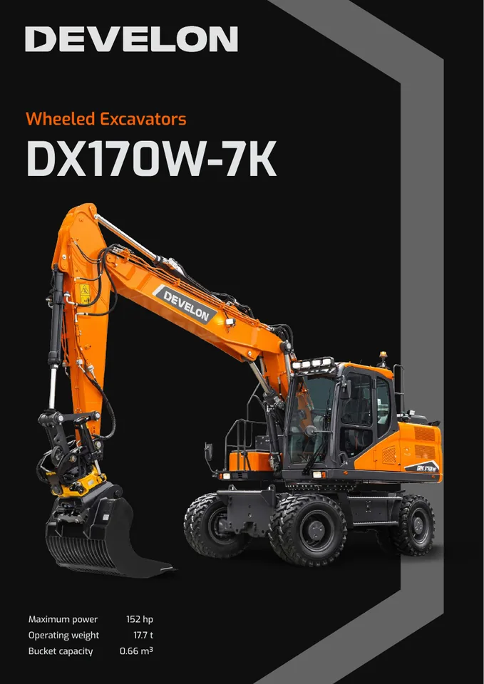 Doosan DX170W-7K machine manual cover