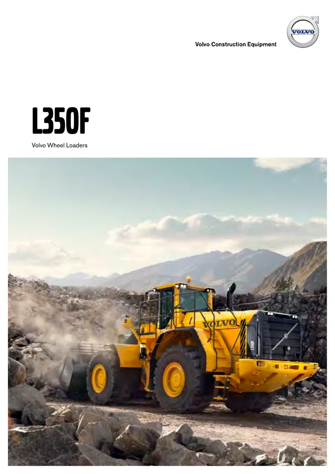 Volvo L350F machine manual cover: Volvo L350F Product brochure