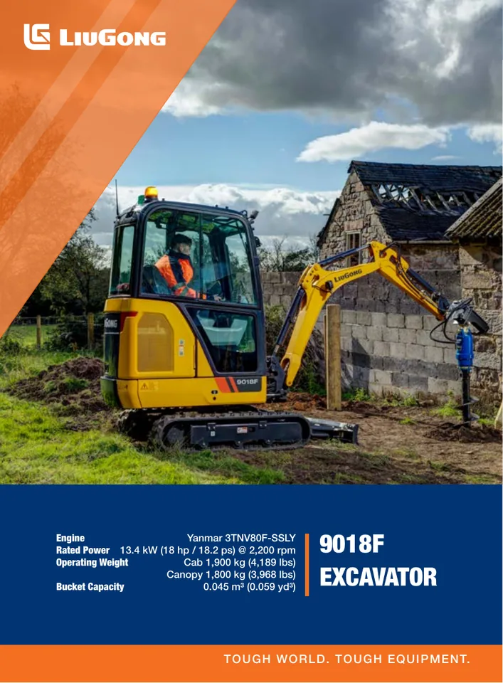 LiuGong 9018F machine manual cover
