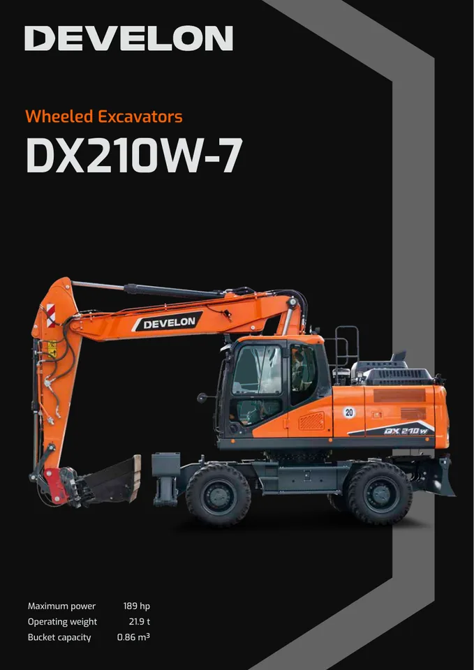 Doosan DX210W-7 machine manual cover