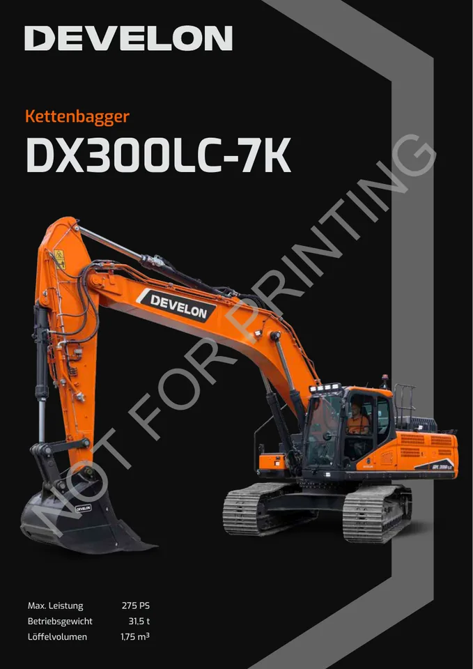 Doosan DX300LC-7K machine manual cover