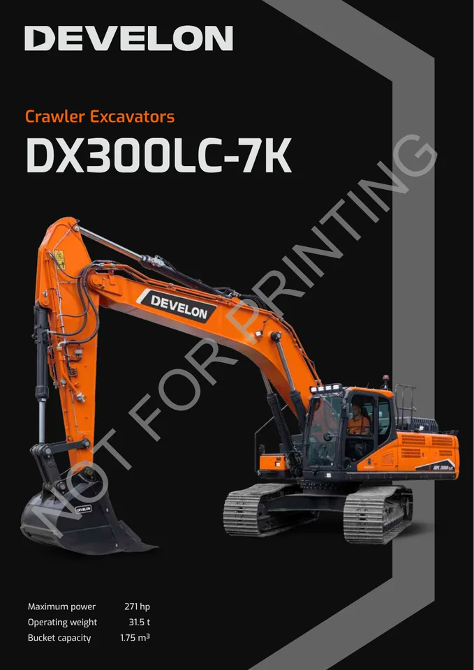 Doosan DX300LC-7K machine manual cover