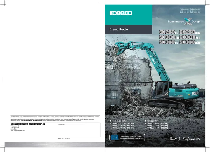 Kobelco SK260LC-11E · SK260NLC-11E · SK300LC-11E · SK300NLC-11E · SK350LC-11E · SK350NLC-11E 设备手册外胶层