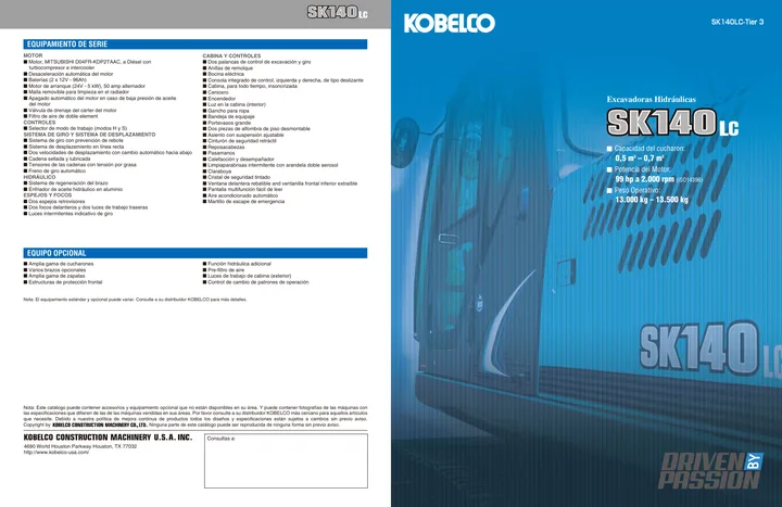 Kobelco SK140LC-8 设备手册外胶层