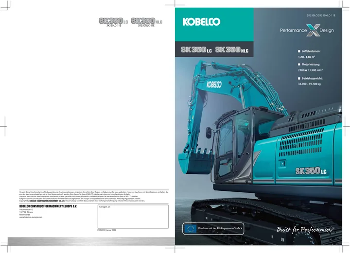 Kobelco SK350LC-11E · SK350NLC-11E 设备手册外胶层