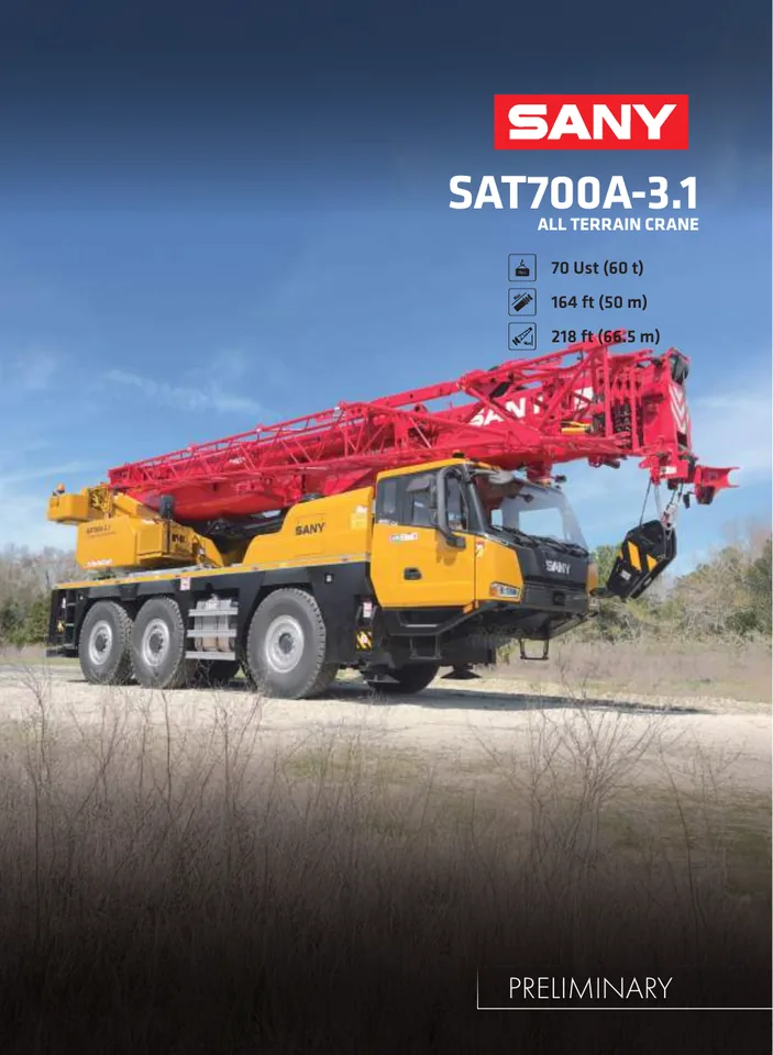 SANY SAT700A-3.1 设备手册外胶层