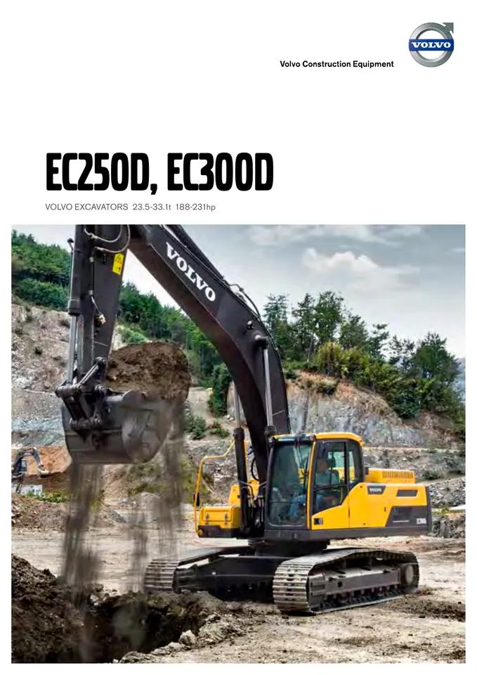 Volvo EC250D machine manual cover: Volvo EC250D Product brochure