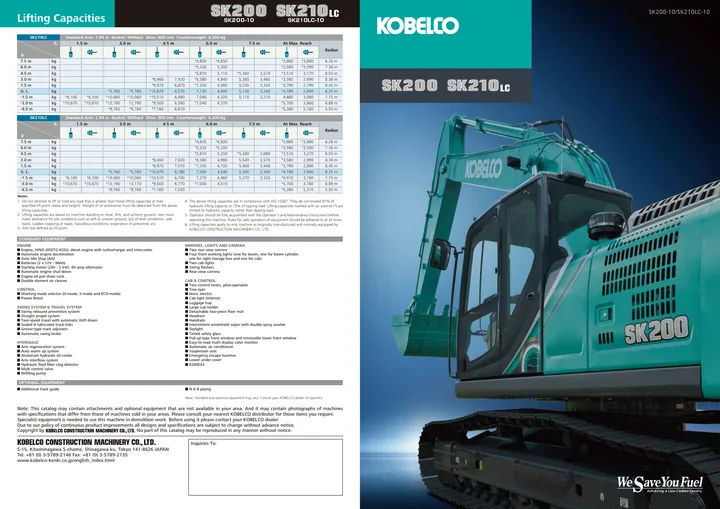 Kobelco SK200-10 · SK210LC-10 machine manual cover