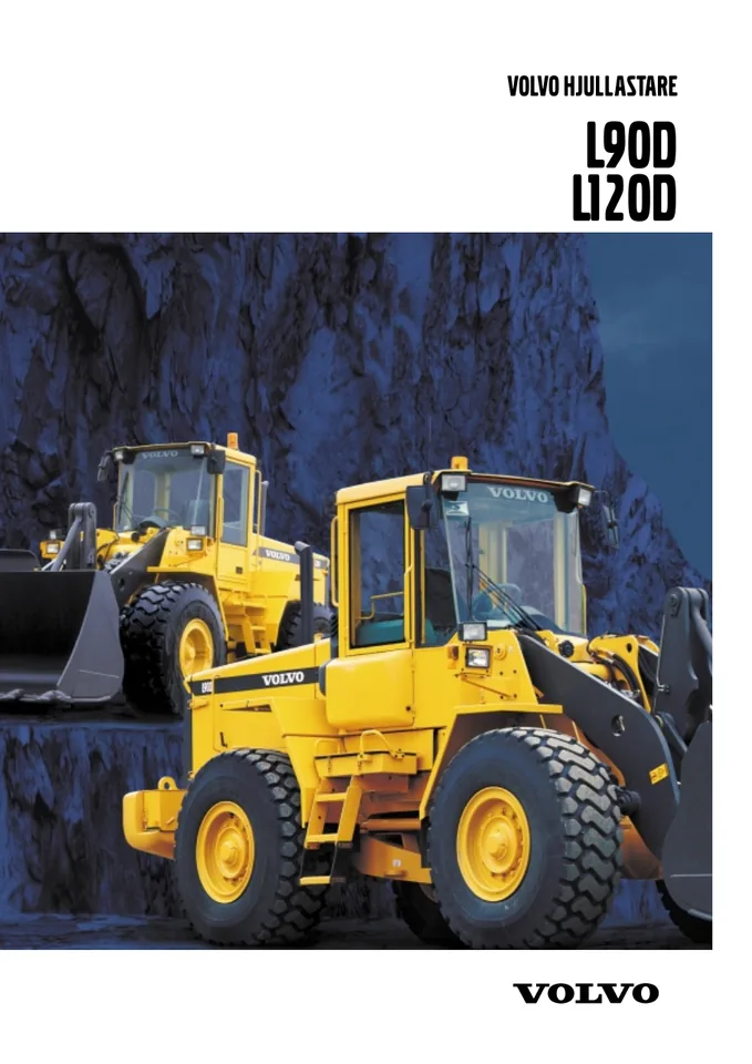 Volvo L120D machine manual cover: Volvo L120D Product brochure