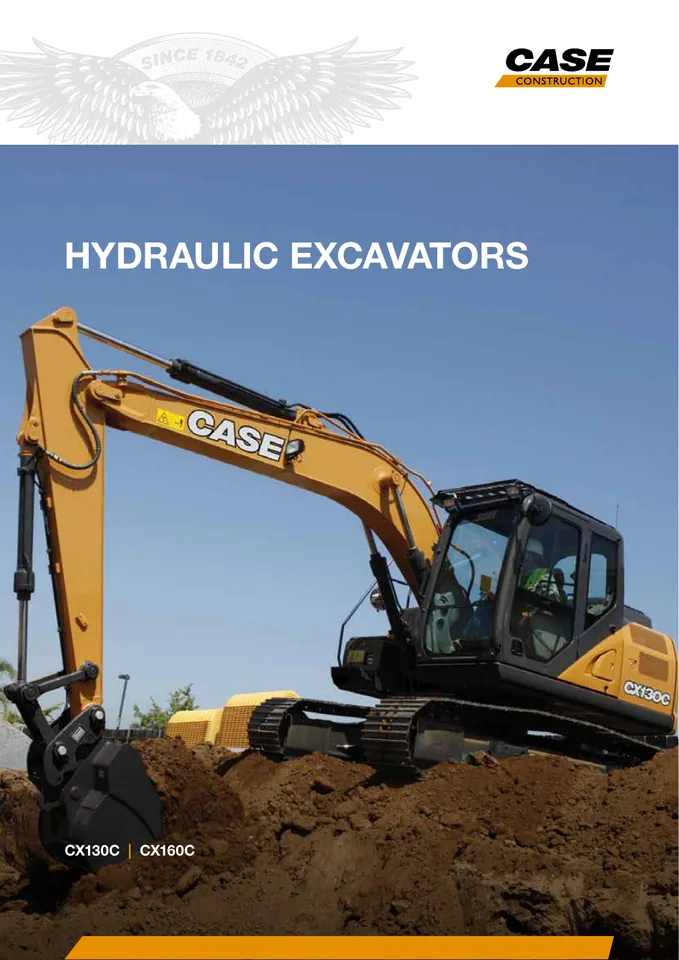 CASE CX130C · CX160C machine manual cover