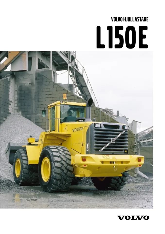 Volvo L150E machine manual cover: Volvo L150E Archived product document