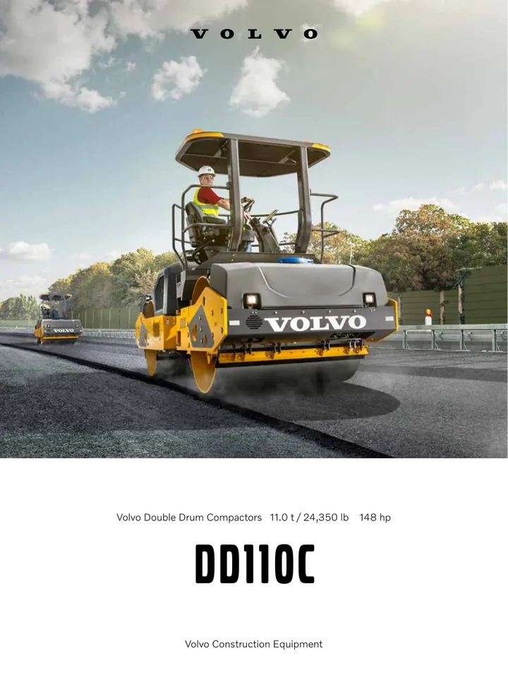 Volvo DD110C machine manual cover: Volvo DD110C Product brochure